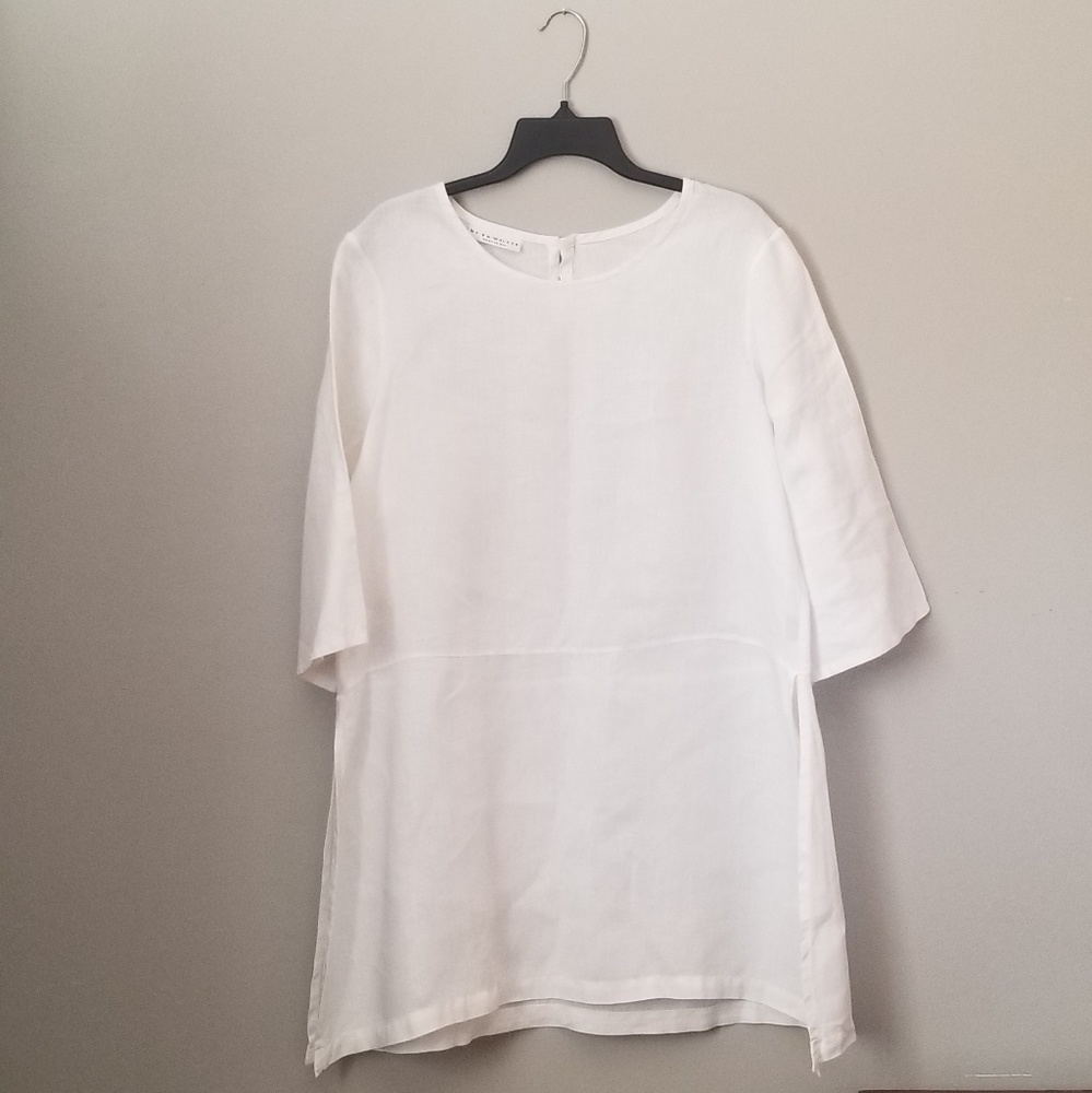 Bryn Walker Bre White Linen Tunic